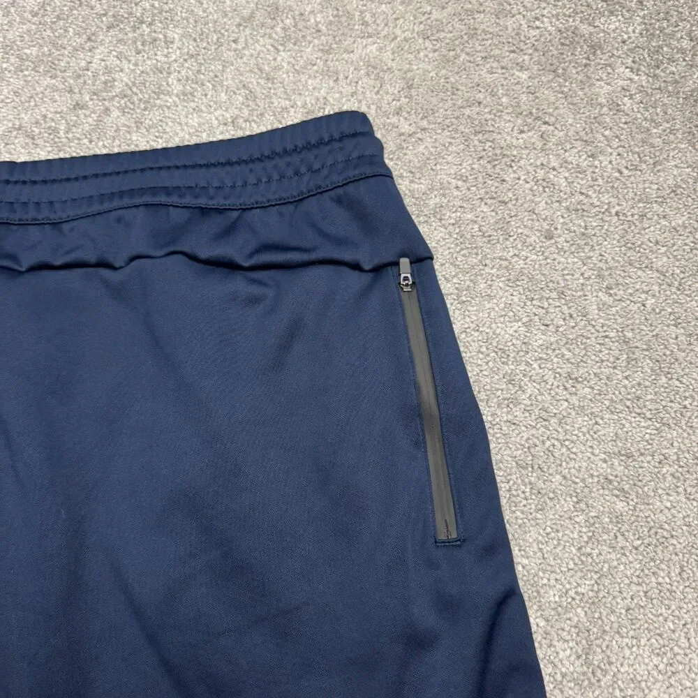 Xersion Quick-Dri Tech Fleece Sweat Shorts Mens XXL Navy Blue Zip Pocket Active